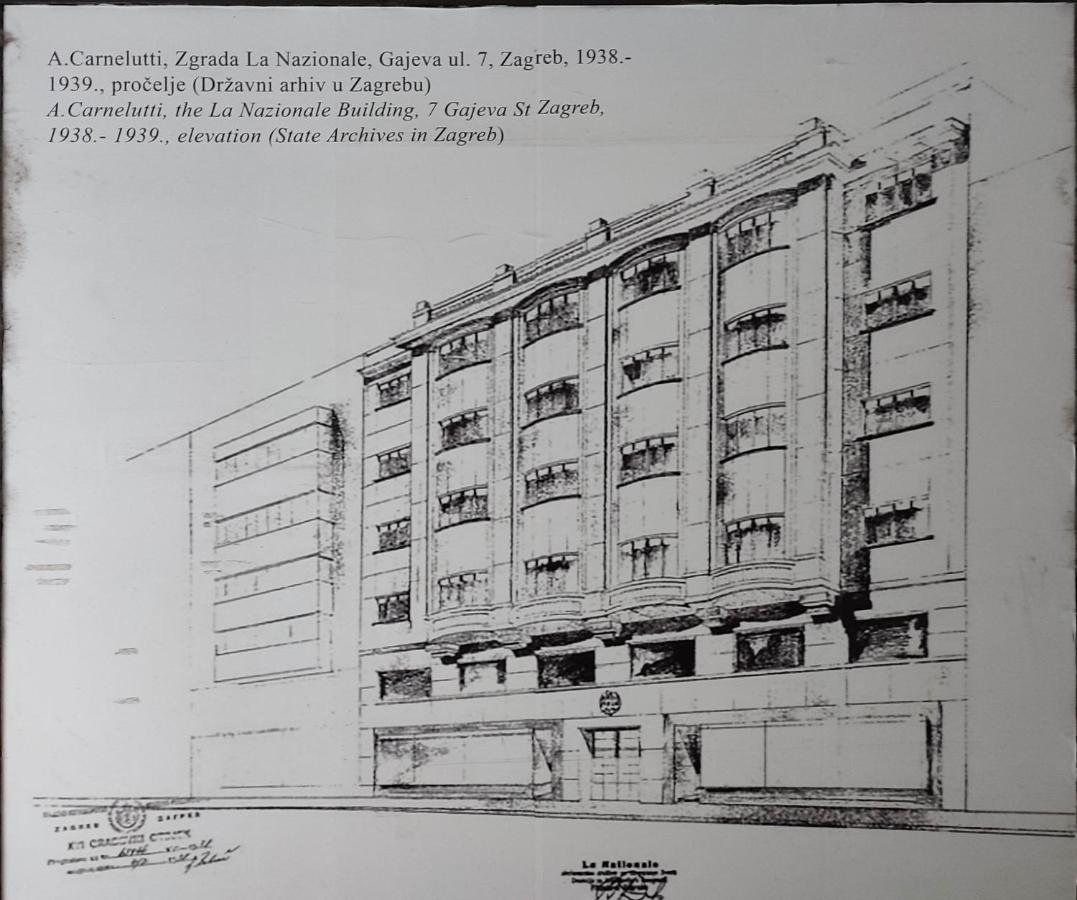 Studio Apartman Leon, Gajeva 7 Zagabria Esterno foto